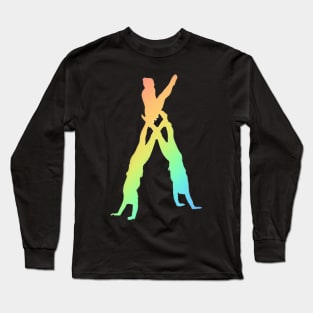 An acrobatic women’s trio doing teepee Long Sleeve T-Shirt